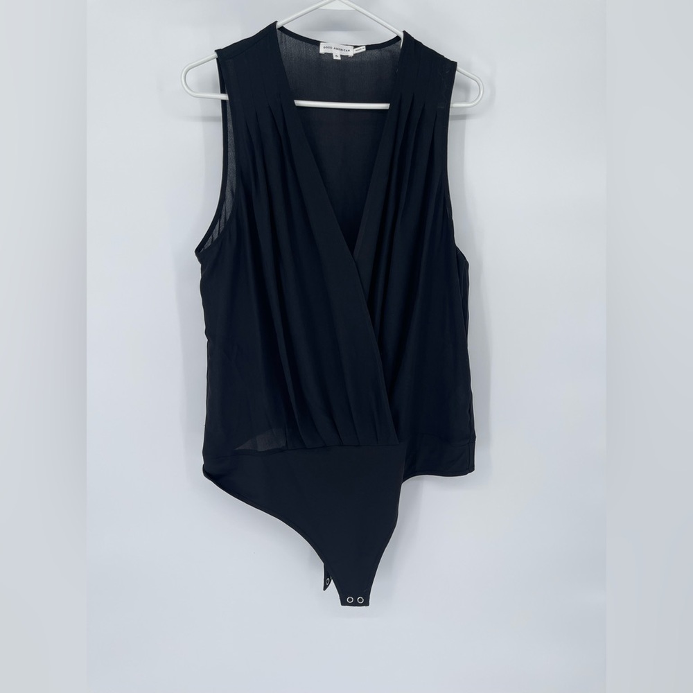 Good‎ American Black Sleeveless Bodysuit